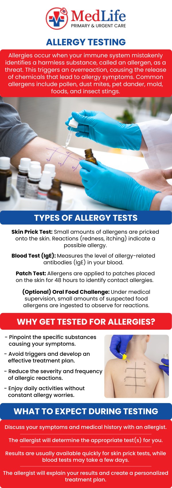 Common questions asked by patients: Is allergy testing painful? At what age can allergy testing be performed? Can allergy testing identify food allergies? When should you consider getting allergy testing? Can allergy testing help with recurring sinus symptoms? For more information, contact us or request an appointment online. We are conveniently located at 325 Huntington Pl Ct, McDonough, GA 30253. We serve patients from McDonough GA, Stockbridge GA, Lovejoy GA, Hampton GA, Morrow GA, and surrounding areas.