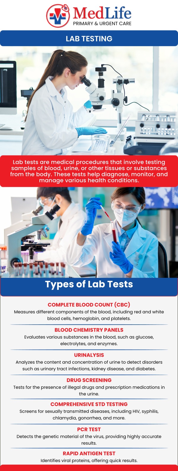 Common questions asked by patients: What is lab testing and why is it important for healthcare? What types of health conditions can lab testing help identify? How should you prepare before a lab testing appointment? How long does it take to receive lab testing results? For more information, contact us or request an appointment online. We are located at 24 Amherst Dr, Winder, GA 30680. We serve patients from Winder GA, Hoschton GA, Auburn GA, Jefferson GA, Pendergrass GA, and surrounding areas. Common questions asked by patients: What is lab testing and why is it important for healthcare? What types of health conditions can lab testing help identify? How should you prepare before a lab testing appointment? How long does it take to receive lab testing results? For more information, contact us or request an appointment online. We are located at 24 Amherst Dr, Winder, GA 30680. We serve patients from Winder GA, Hoschton GA, Auburn GA, Jefferson GA, Pendergrass GA, and surrounding areas.