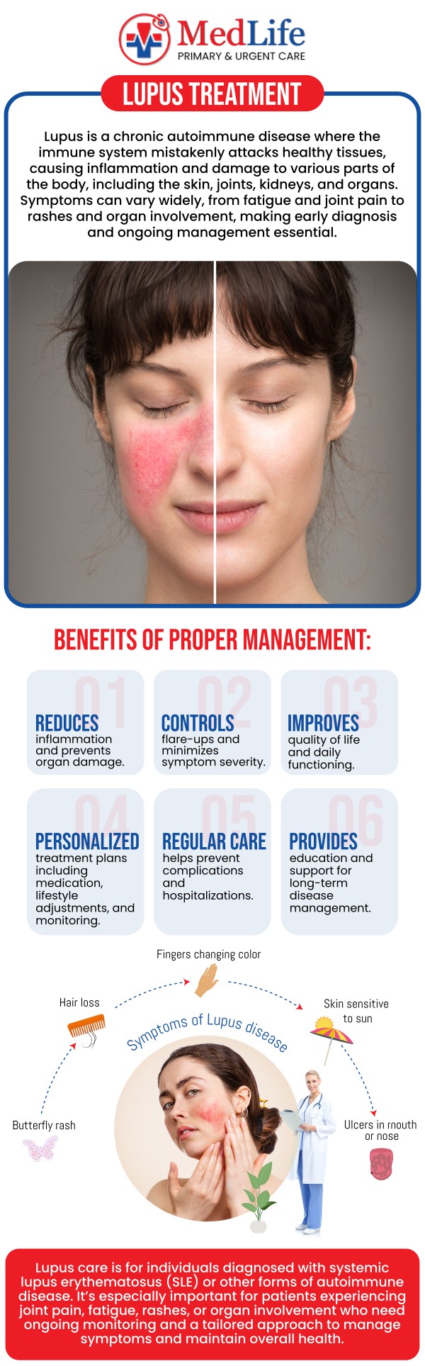Common questions asked by patients: What is lupus and how does it affect the body? What are the common symptoms associated with lupus? How is lupus diagnosed through medical evaluation and testing? What factors can trigger or worsen lupus symptoms? For more information, contact us or request an appointment online. We are conveniently located at 325 Huntington Pl Ct, McDonough, GA 30253. We serve patients from McDonough GA, Stockbridge GA, Lovejoy GA, Hampton GA, Morrow GA, and surrounding areas. Common questions asked by patients: What is lupus and how does it affect the body? What are the common symptoms associated with lupus? How is lupus diagnosed through medical evaluation and testing? What factors can trigger or worsen lupus symptoms? For more information, contact us or request an appointment online. We are conveniently located at 325 Huntington Pl Ct, McDonough, GA 30253. We serve patients from McDonough GA, Stockbridge GA, Lovejoy GA, Hampton GA, Morrow GA, and surrounding areas.