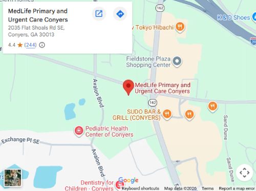 Directions From Your Location to MedLife Primary and Urgent Care in Conyers, GA Directions From Your Location to MedLife Primary and Urgent Care in Conyers, GA