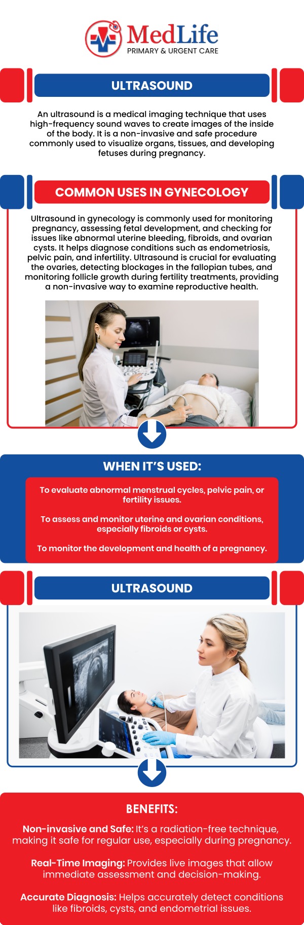 Common questions asked by patients: What is an ultrasound and how does it work? What conditions can an ultrasound help evaluate? What should you expect during an ultrasound procedure? How should you prepare for an ultrasound appointment? How long does an ultrasound examination usually take? For more information, contact us or request an appointment online. We are conveniently located at 4038 Winder Hwy, Flowery Branch, GA 30542. We serve patients from Flowery Branch GA, Oakwood GA, Gainesville GA, Braselton GA, Buford GA, Sugar Hill GA, and surrounding areas.
