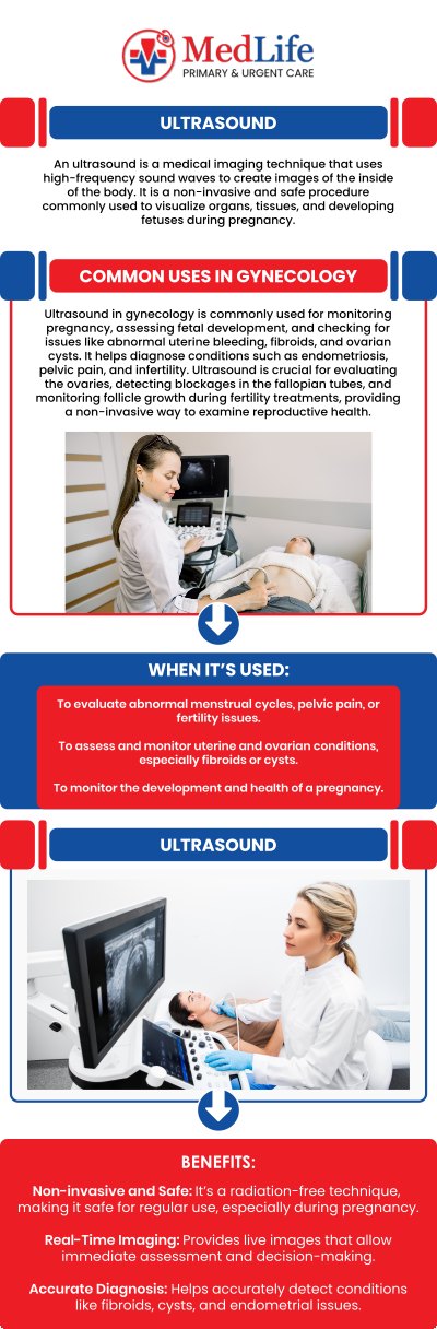 Common questions asked by patients: What is an ultrasound and how does it work? What conditions can an ultrasound help evaluate? What should you expect during an ultrasound procedure? How should you prepare for an ultrasound appointment? How long does an ultrasound examination usually take? For more information, contact us or request an appointment online. We are conveniently located at 4038 Winder Hwy, Flowery Branch, GA 30542. We serve patients from Flowery Branch GA, Oakwood GA, Gainesville GA, Braselton GA, Buford GA, Sugar Hill GA, and surrounding areas.