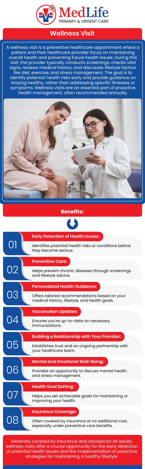 Common questions asked by patients: What is included in a Medicare wellness exam? Who is eligible for a Medicare wellness exam? How often should you schedule a Medicare wellness exam? What should you bring to a Medicare wellness exam appointment? How is a Medicare wellness exam different from a regular physical exam? For more information, contact us or request an appointment online. We are conveniently located at 325 Huntington Pl Ct, McDonough, GA 30253. We serve patients from McDonough GA, Stockbridge GA, Lovejoy GA, Hampton GA, Morrow GA, and surrounding areas.
